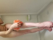 School girl strips, showers, and masturbates till she squirts 15/16