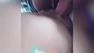 Fucking my girlfriend, cum in pussy, she squirts, creampie