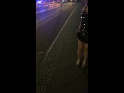 Showing Pussy and Ass in Public no Panties 2/16