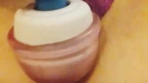 Squirting all in my purple laced thong (used panties(for sell)