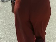 Slow Motion Ass Bounce on the street