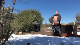Winter Mountain Jerk Off