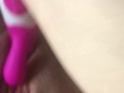 Fucking Pussy with Rabbit Vibrator