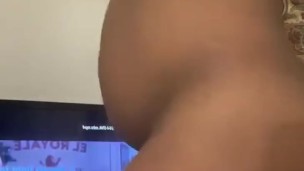 Black High school teen sexy dancing naked big ass