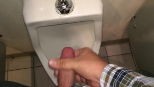 Jerking Off in a Urinal