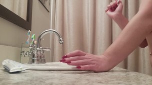 peeing and undressing PINK Nipples