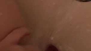 Ftm trans man plays in the shower