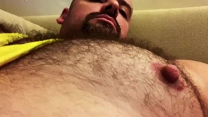 Hairy Daddy Pecs Verbal Pumped Nipple Worship