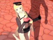 Noragami Hentai Bishamon Fucks in the Courtyard