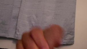 Jerking off cum on myself
