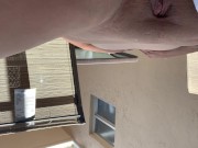BBW w/ tattoos & piercings fingering pussy cums outdoor big tits fat ass