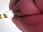 BBWFISTSLUT extreme anal bottle insertion