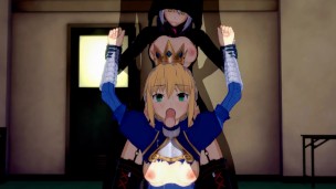 FATE FUTA Nero Claudius and MHX Spitroast Saber