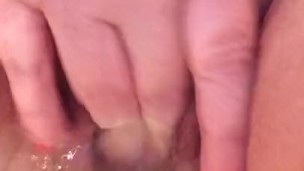 Quick Tub Rub Piereced Mature MILF BBW Masturbation