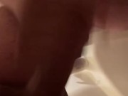 Oral cumshot in the shower 14/16