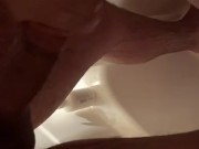 Oral cumshot in the shower 4/16