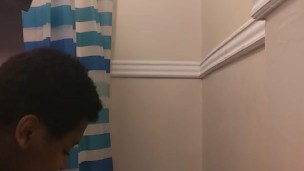 Taking a hot steamy shower