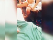 Sexy Asian TEEN strips sucks and fucks one BIG HARD COCK till he cums 1/16