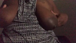 Ebony Bbw Tit tease