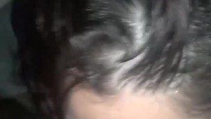 Sloppy Cock Gobbler hotwife Sunshyne sucks Texas' big dick! Dick to mouth fixation! spun BWC craving