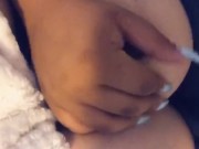 Playing with my soft titties on my work break (: 7/16