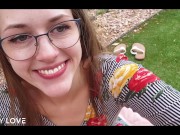 Public Fuck & Creampie - hot amateur couple 4/16