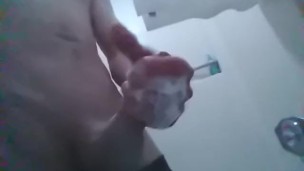 Big dick Bustin a nut in slow motion