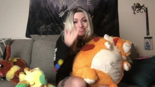 Kawaii girlfriend asks you about your day/cuddles stuffies in your hoodie