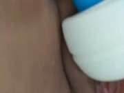 Kitten soaks her Hitachi