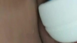 Kitten soaks her Hitachi
