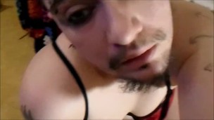 FtM Sissy Quietly Moans, Begs, on Knees