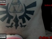 tatted fleshlight fuck cum