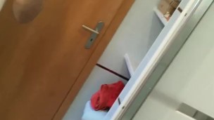 Masked young guy jerks and shoots a load