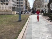 Naughty walking for Theo 8/16