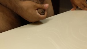 Guy Jacking off from start to finish, Huge load!