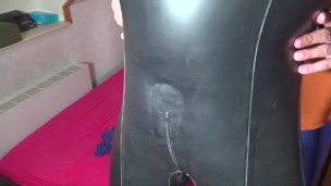 Heavy Rubber Cyborg Suit Infaltion Test with Compressor