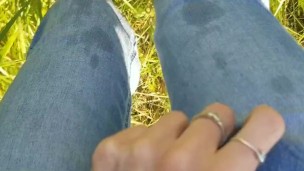 College teen pee outside of school