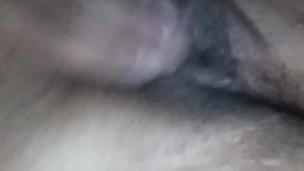 Thick girl fingers and plays with wet pussy and clit