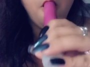Vibrator Sucking Tease