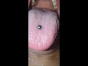 My delicious and spitty mouth and long tongue - Demo