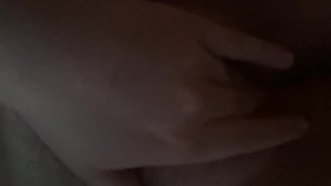 Fingering myself for daddy with boob play 