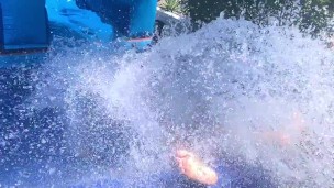 Naked Waterslide at 'Bears on the Prowl' at the CCBC Resort