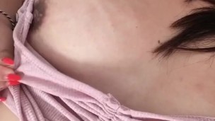 Playing with my boobs
