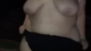 Hot bbw swimsuit strip tease and twerk