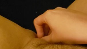 Sensitive pussy keeps pushing out vibrator