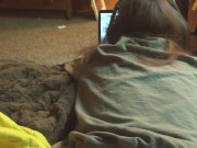 Big Glasses Hipster Girl Sucks & Fucks While Gaming 6/16