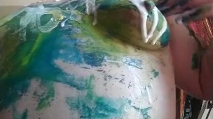 "Coconut" Pour and massage glue onto my nipples