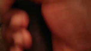 jack off | while girlfriend is watching a movie large cumshot