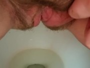Piss in the toilet