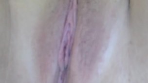 Up close pussy masturbation
